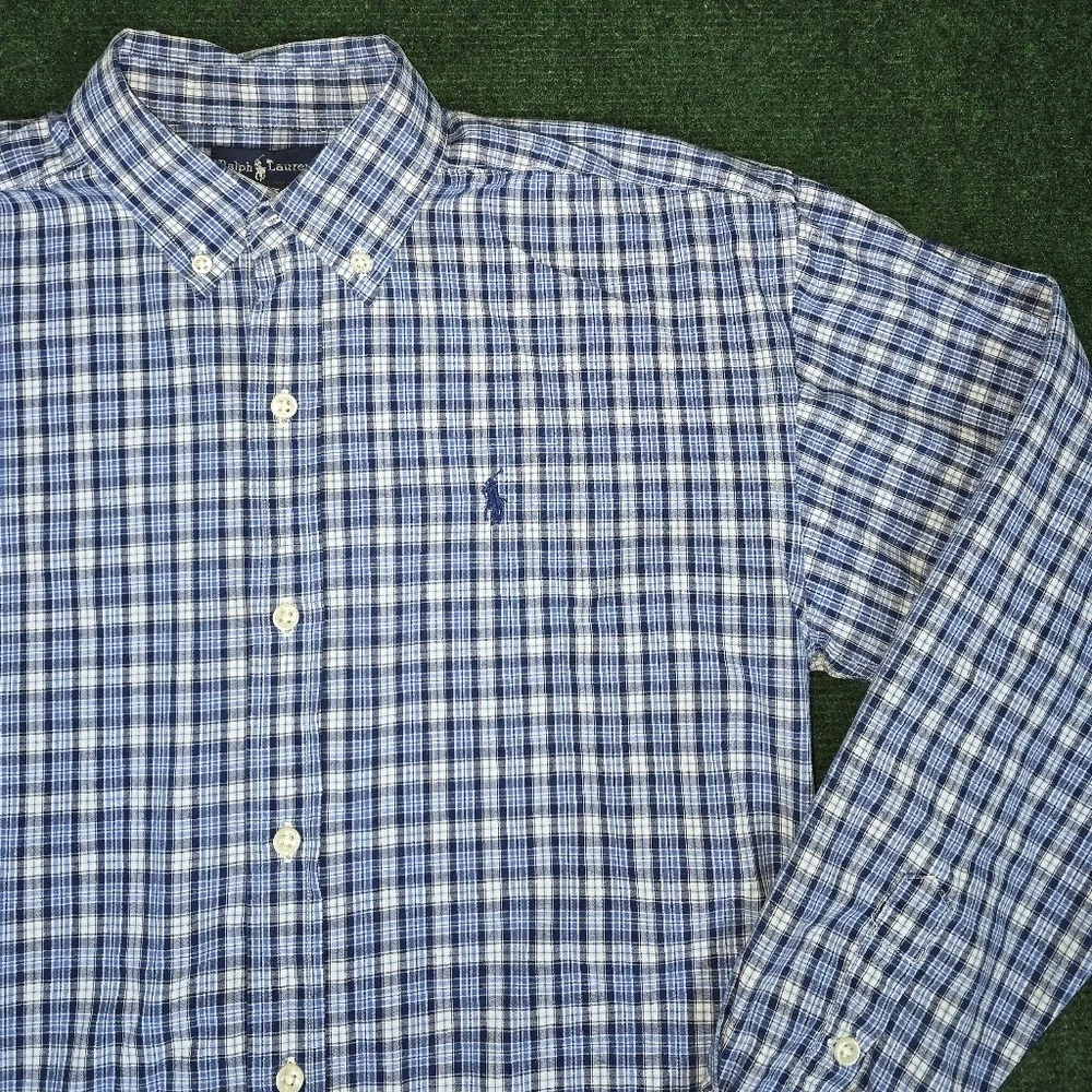 Ralph Lauren | Youth Boys 100% Cotton Casual Button Down Shirt SIZE LARGE 16\18